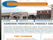 Tablet Screenshot of cameronpropertiestn.com